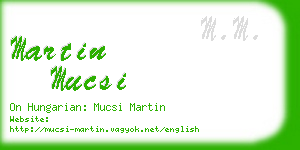 martin mucsi business card